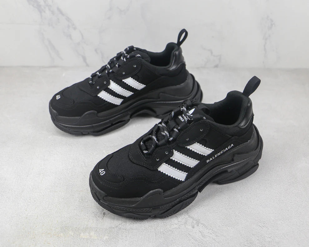 Balenciaga X Adidas Black White