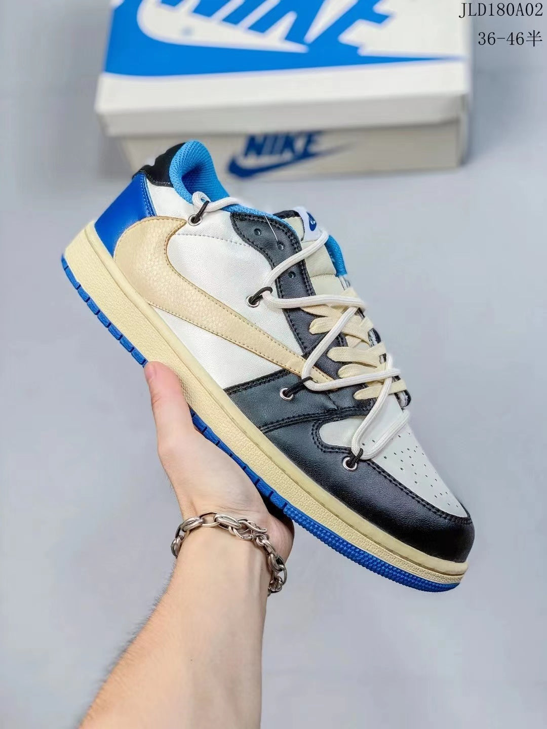 Travis Scott x Fragment Design x Air Jordan 1 Low "Black and white"