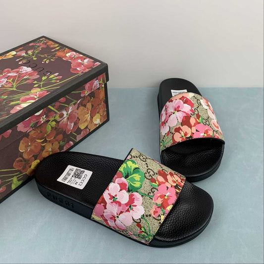 Chinelo Gucci - Edição Especial | Floral Gold