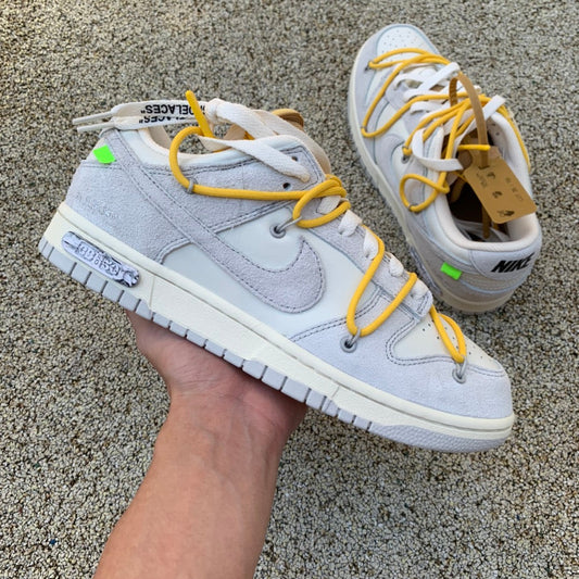 Off-White x Dunk Low light gray