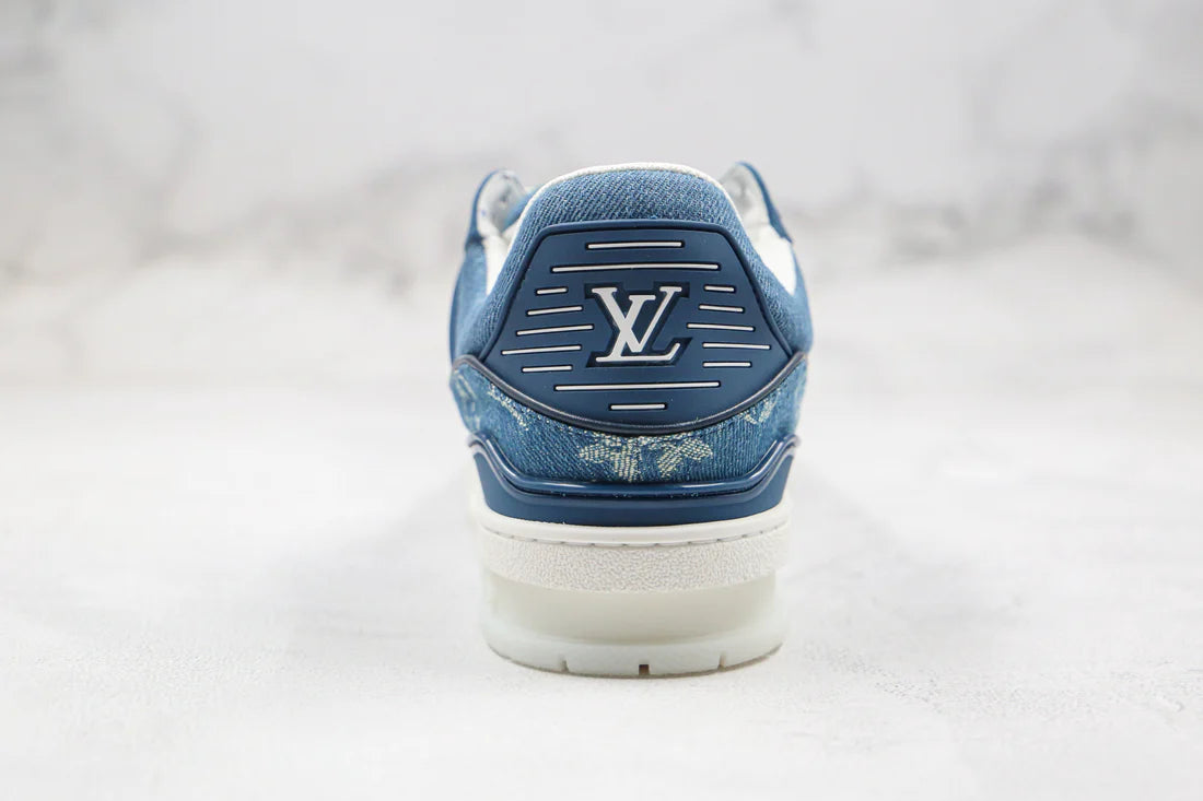 Louis Vuitton Trainer Sneaker Denim Monogram