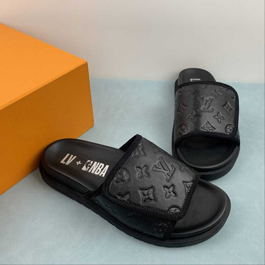 Chinelo Louis Vuitton x NBA - Monogram Black