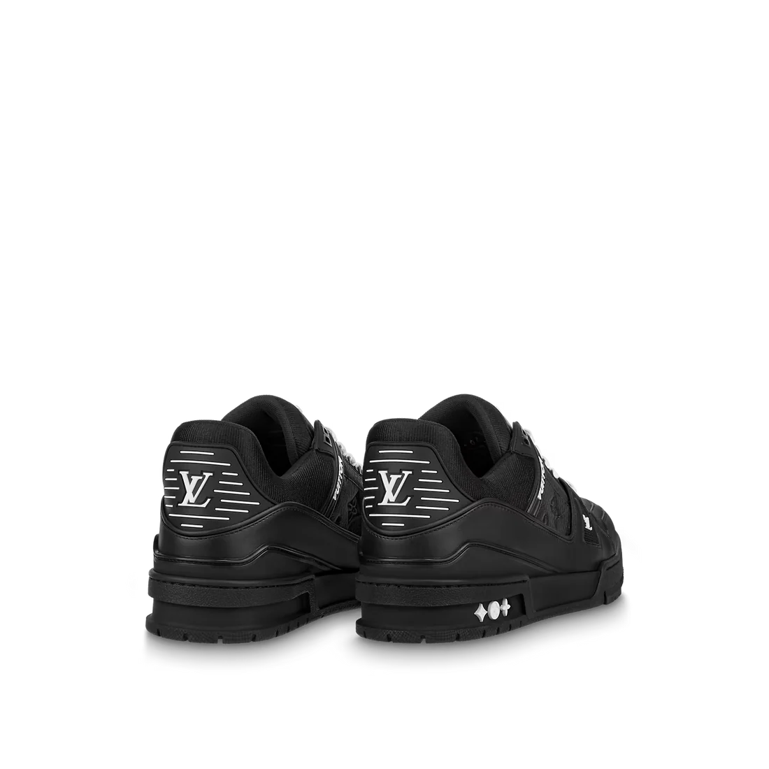 Louis Vuitton Trainer Black Embossed Monogram