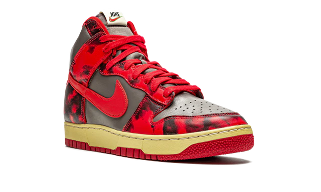 Nike Dunk High Red Acid Wash