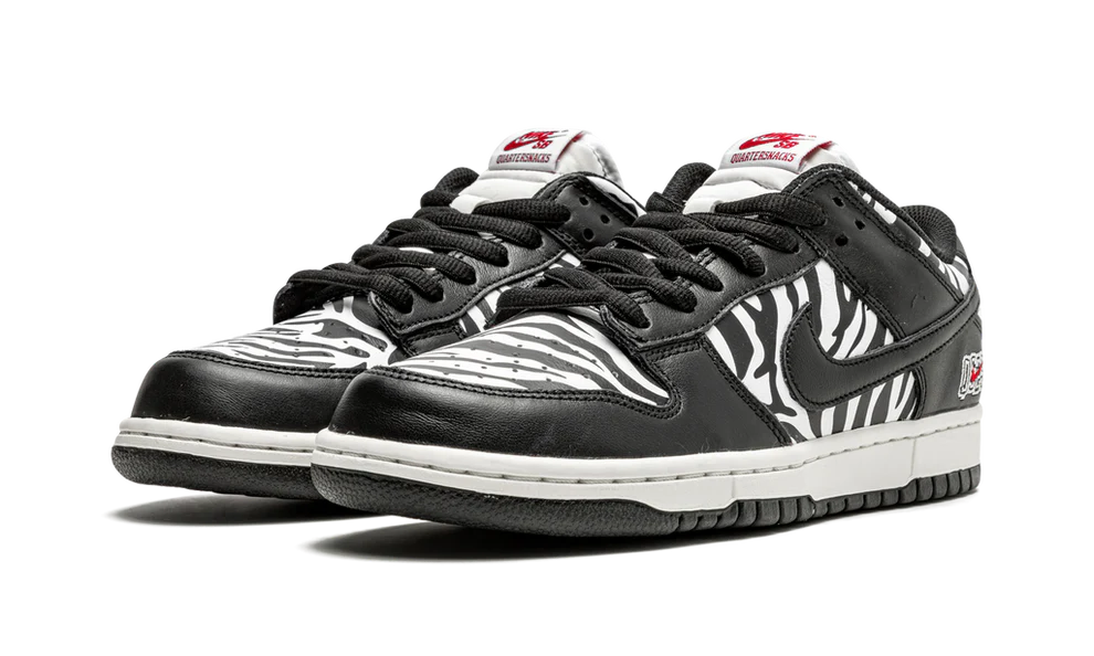 Nike SB Dunk Low Quartersnacks Zebra