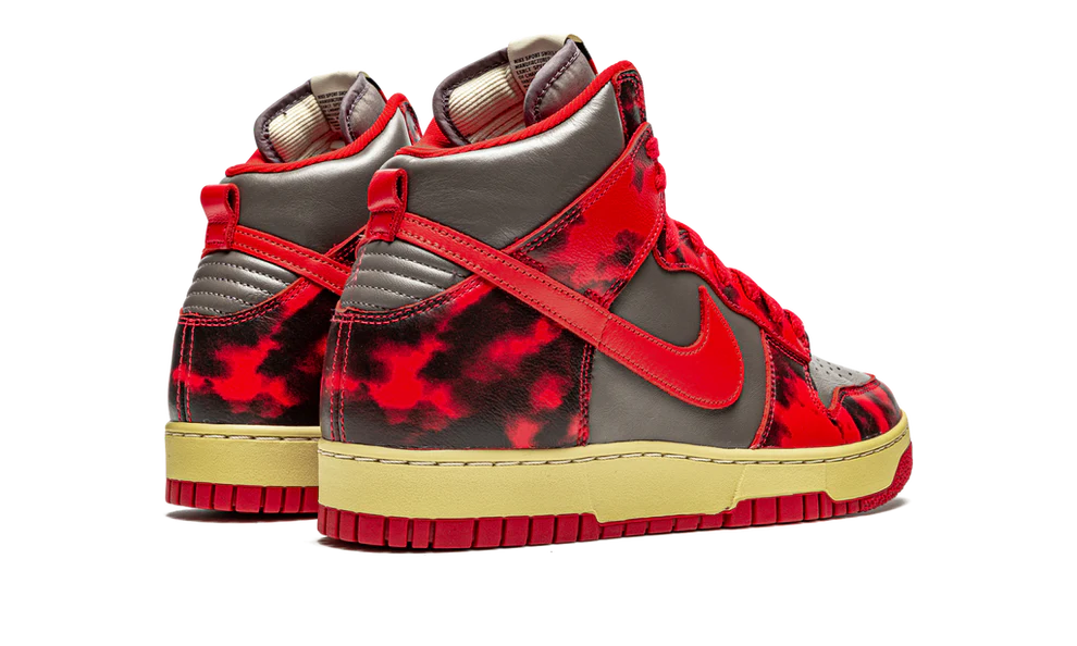 Nike Dunk High Red Acid Wash